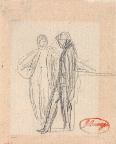 Two Standing Figures by George Romney